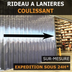 RIDEAU LANIERES PVC COULISSANT