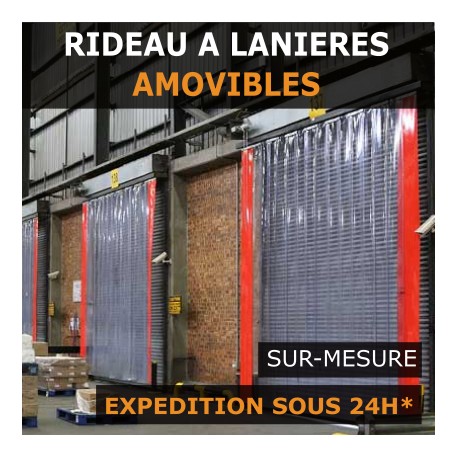 RIDEAU LANIERE PVC TRANSPARENT