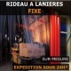 RIDEAU LAMELLES PLASTIQUE TRANSPARENT